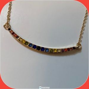 Amelia Rue Curved Bar Necklace - New in Box